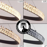 لوستر ۳ حلقه کهکشانی طرح کریستال مدل مدرن کد PBK370